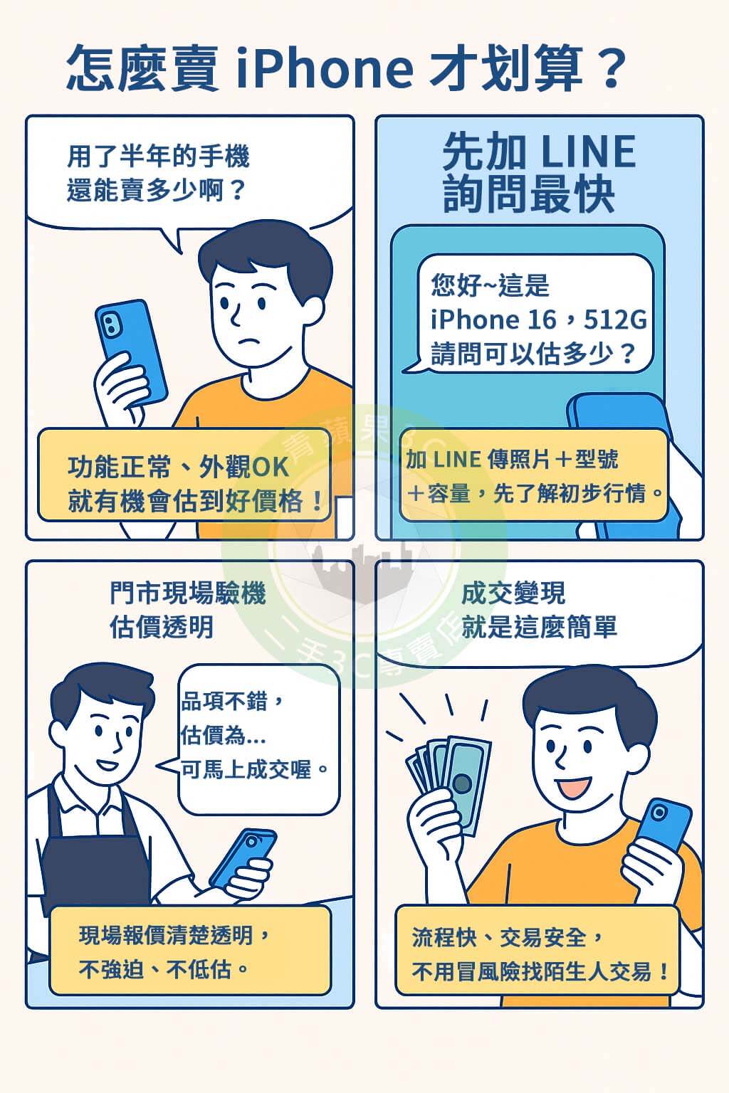 台南賣 iPhone 最划算的方式?收購流程、行情一次搞懂 - 第1張圖 想在台南賣掉二手 iPhone?本篇告訴你收購行情、估價流程與青蘋果3C 台南門市資訊,教你安全換現金!